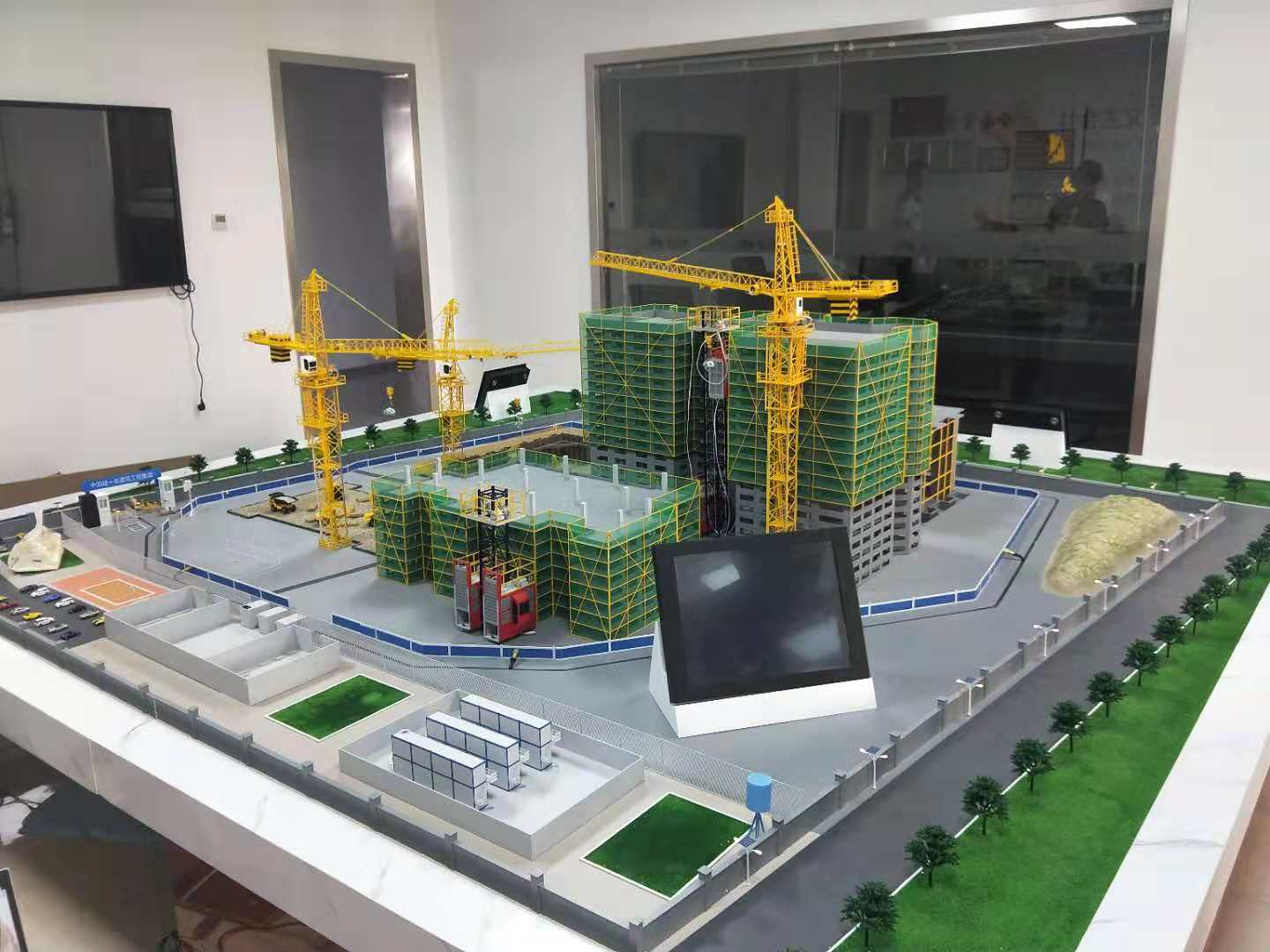 都匀市建筑施工场景模型